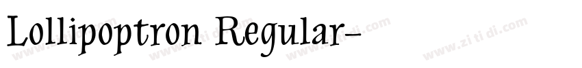 Lollipoptron Regular字体转换